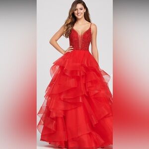 NWT Red Ellie Wilde prom dress